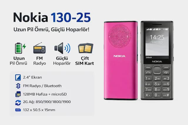 Yüksek Sesli Büyük Ekran Büyük Tuş Cep Telefonu