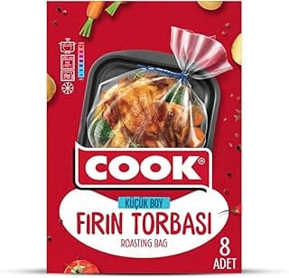 Cook Fırın Torbası, Standart Boy, 25 x 38 cm, 8 Yaprak, Polyester Telli