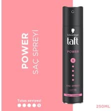 Schwarzkopf Taft Power Saç Spreyi Mega Güçlü 24 Saat Hacim 250 ml Kuru Yıpranmış Saçlara Kaşmir Yumuşaklığı