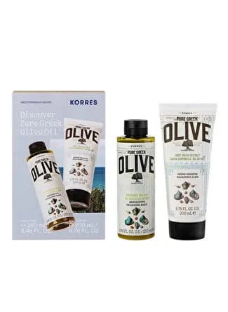 Korres Olive Salt ShowerGel 250ML & Body Milk 200ML Set