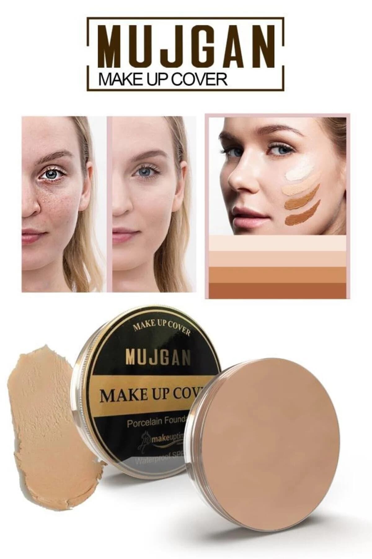 MUJGAN Make Up Cover Porselen Fondöten Kapatıcı 10