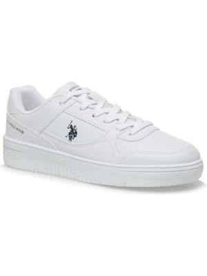 U.S. Polo Assn. Lee 3fx Beyaz Erkek Sneaker Suni Deri Düz Taban ile Şık ve Rahat Kullanım