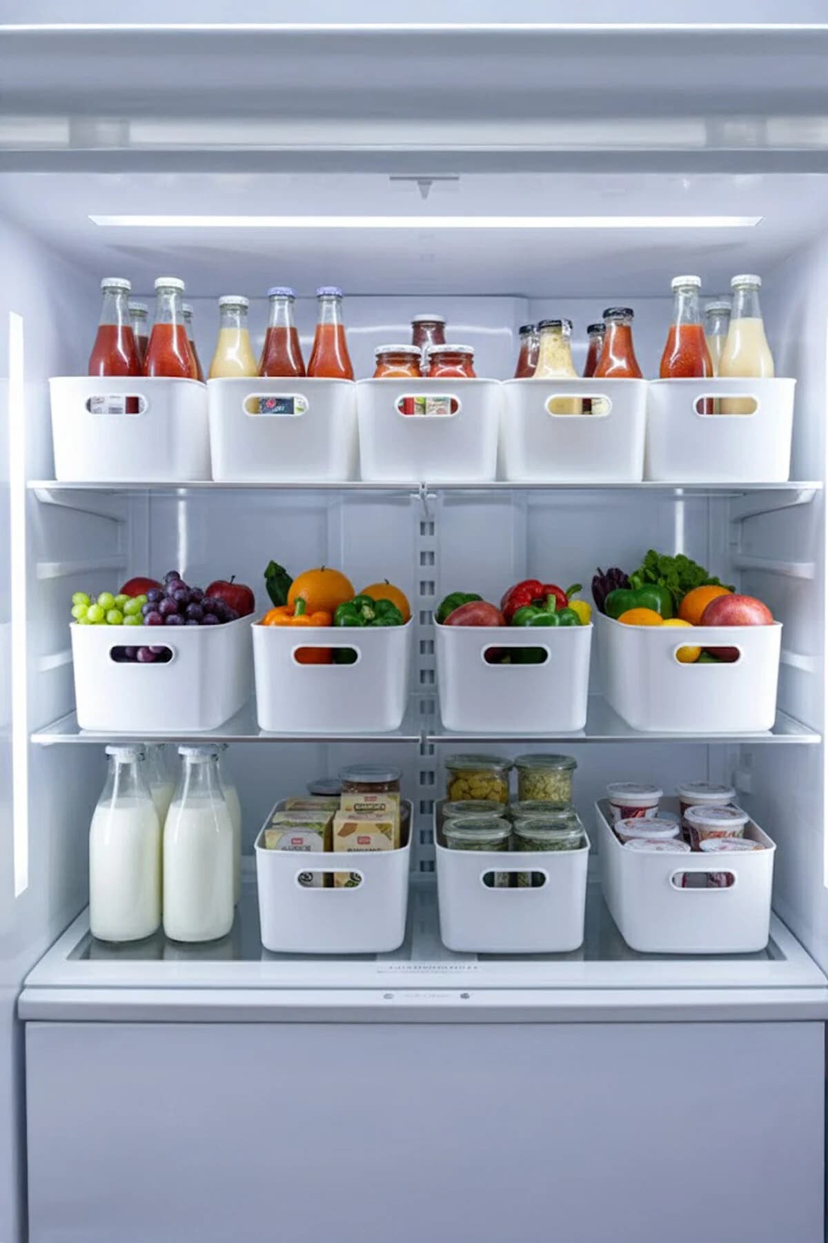 Kitchen Life 12'li Çok Amaçlı Dolap İçi Düzenleyici Kutu-Buzdolabı,Mutfak,Banyo Düzenleyici,Makyaj Organizeri 4lt