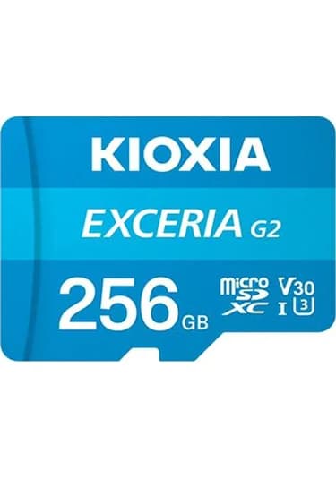 Kıoxıa 256gb G2 Mıcro Sdxc U1 V30 4k 100/50 Lmex2l256gg2 Adaptörlü
