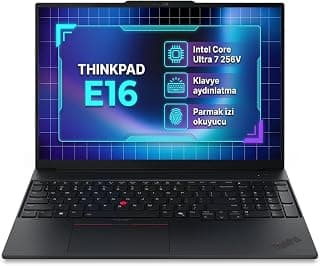Lenovo ThinkPad E16 Gen 3 Intel Core Ultra 7 256V 16GB 1TB SSD 16" WUXGA Windows 11 Pro Laptop, Notebook 22AY0037TX 003