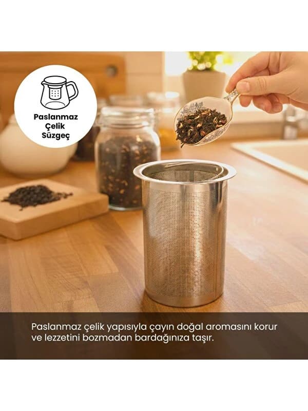 OZ26CM05 Cam Demlikli Paslanmaz Çelik Çay Makinesi