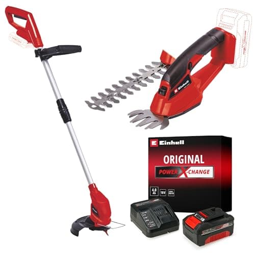 Einhell GC-CG 18 Li + GC-CT 18/24 Li Akülü Çim Makası ve Kenar Kesme Seti (4,0 Ah Akü ve Şarj Cihazı Dahildir)