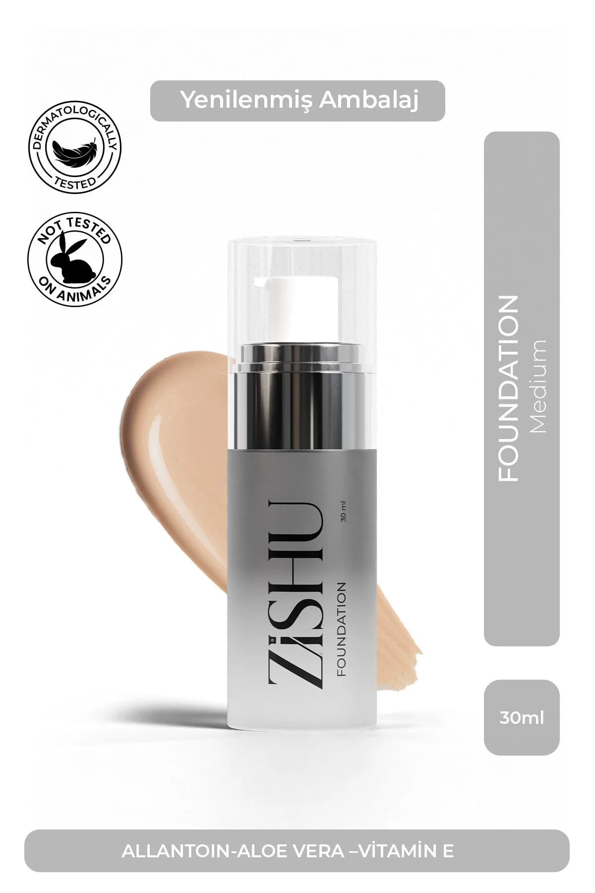ZİSHU Fondöten Medium – Akne Eğilimli Ciltler İçin 30 ml