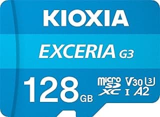 KIOXIA 128GB Exceria G3 Micro SDXC U1 V30 A2 4K 160/50MB/sn Hafıza Kartı (SD Adaptörlü)