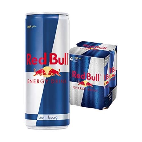 Red Bull Enerji İçeceği, 250 ml (4'lü Paket, 4x250 ml) Orijinal