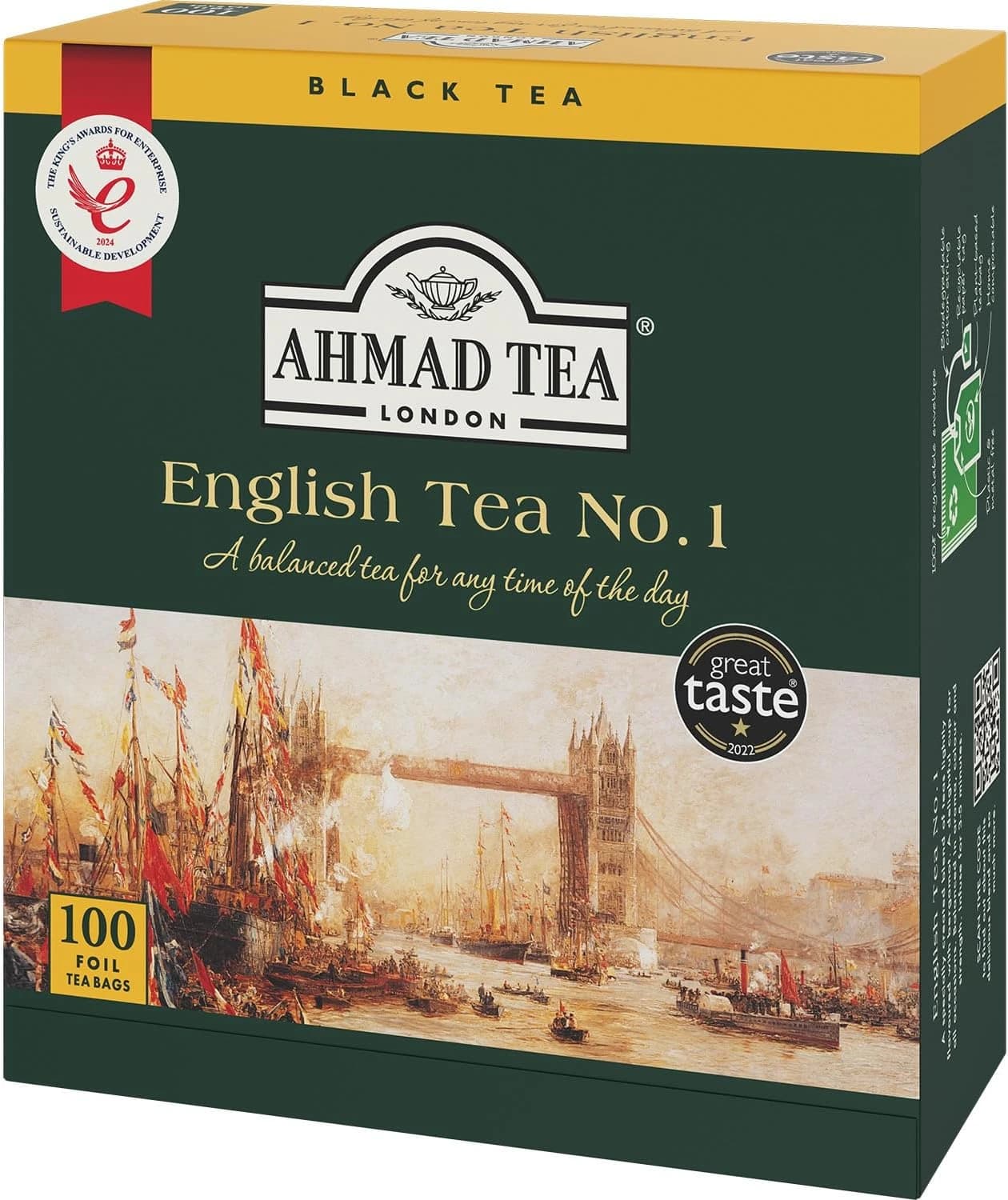 AHMAD TEA ENGLİSH NO.1 TEA BARDAK POŞET ÇAY 100'LÜ 200 G