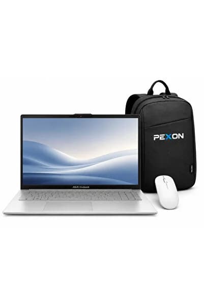 ASUS VIVOBOOK 15 E1504FA AMD RYZEN 5-40 8GB LPDDR5 RAM 512GB M.2 NVMe SSD 15.6 inç FHD W11 PRO & PEXON ÇANTA + MOUSE