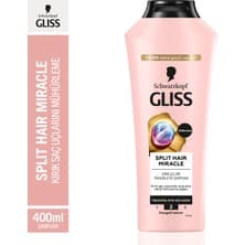 Gliss Split Hair Miracle İyonik Kompleks Kırık Uçları Mühürleyen Şampuan 400 ml Yıpranmış Saçlar