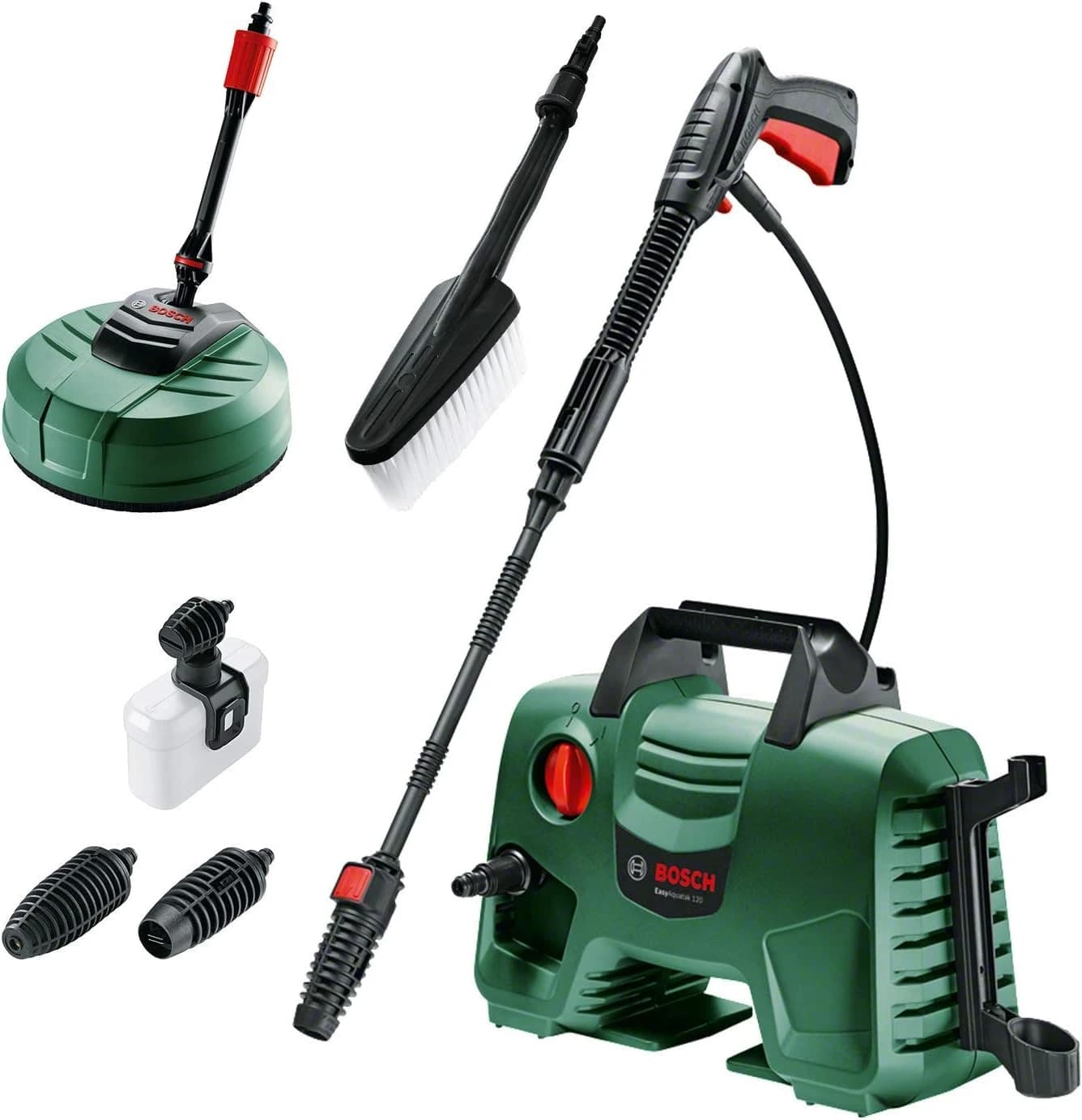 Bosch Home And Garden Yüksek Basınçlı Yıkama Easyaquatak 120, Yeşil Premium Kit (1500W, Ev ve Araç Yıkama Kiti, Max Debi 350/Saat) - Amazon'A Özel
