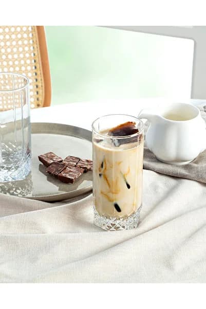 Pamella 4'lü Meşrubat Bardağı Seti - Şeffaf - 440 ml