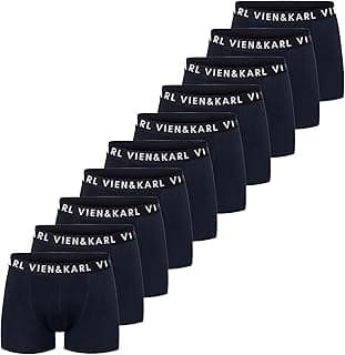 VIEN&KARL Erkek Premium Penye Pamuklu Likralı Boxer - 10'lu Set