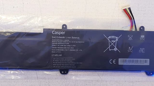 Casper C500 C550 Batarya 4000 Mah/45.6wh U569751pv-3sp1