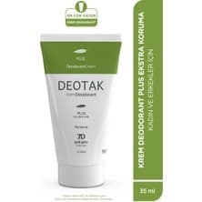 Deotak Krem Deodorant Unisex Kokusuz 35 ml Tüm Cilt Tipleri İçin Etkili Koruma
