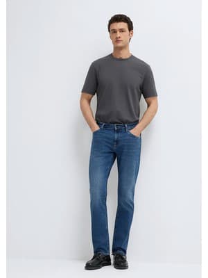 Mavi Martin Koyu Mavi Jean Pantolon 00378A3044 Erkek Regular Fit Pamuklu Desenli Günlük Stil