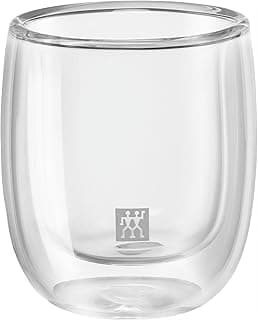 Zwilling Çift Camlı 2'li Espresso Bardak Seti, Şeffaf, 80 ml