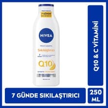 NIVEA Vücut Losyonu Q10 + C Vitamini 250ml, 48 Saat Vücut Nemlendirme, 10 Günde Sıkılaşma, Normal Ciltler için, Vücut Bakım