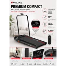 Voit V-Fit By Premium Compact Katlanabilir Koşu ve Yürüyüş Bandı – Manuel Eğimli, Uzaktan Kumandalı, 10 Km/h