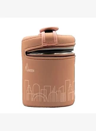 Laken 18/8 Çelik Yemek Termosu 1L + Neopren Kılıf - City - LKDLP10C