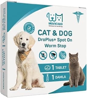 Kedi Köpek Worm Stop İç Dış Parazit Damla Tablet Seti