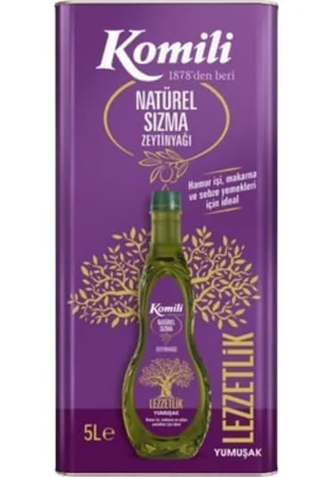 Komili Ege Sızması Naturel Sızma Zeytinyağı Teneke 5 L