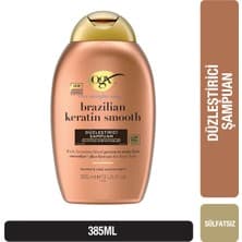 Ogx Brazilian Keratin Smooth Düzleştirici Sülfatsız Şampuan 385 ml Besleyici Keratinli Formül