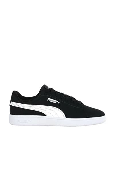 Puma Smash 3.0 Buck Erkek Siyah Spor Ayakkabı (392336-01)
