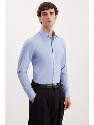 Grimelange SVEN Erkek Mavi Gömlek