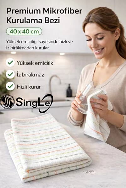 Profosyonel Bulaşık Kurulama Temizlik Mutfak Bezi 40:40 Cm