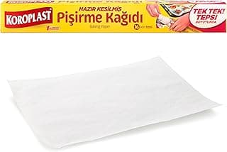 Hazır Kesilmiş Pişirme Kağıdı 16 adet 42x37 cm, Helal Sertifikalı BPA İçermez, Fırında Tavuk, Et, Tatlı, Börek Pişirmek için Yüksek Isıya Dayanıklı Hazır Fırın Pişirme Kağıdı Yapışmaz Yanmaz