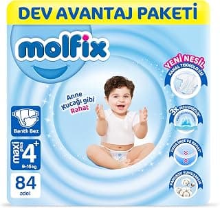 Molfix Kanal Teknolojisi Dev Avantaj Paketi 4+ Beden Maxi Plus 84 Adet