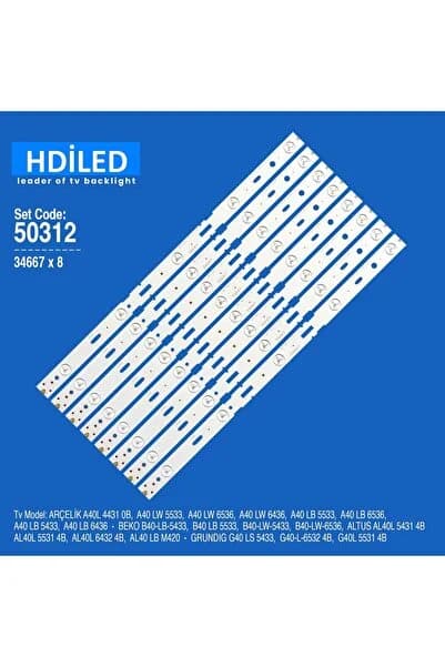 Arçelik A40 Lb 5533, Beko B40 Lb 5533, Led Bar, Zmc60600-aa, Zmc60600-aa Rev.v1
