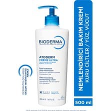 Bioderma Atoderm Ultra Vücut Kremi - 500 ml, Kuru Ciltler İçin Besleyici ve Nemlendirici Formül, Gözenekleri Tıkamayan