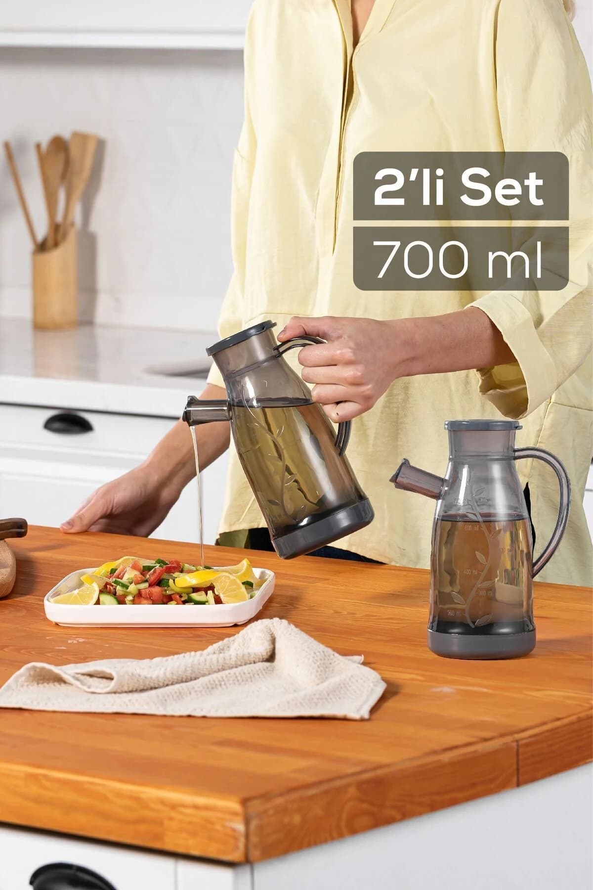 Vienev 2'li Oliva Yağdanlık 700 ml