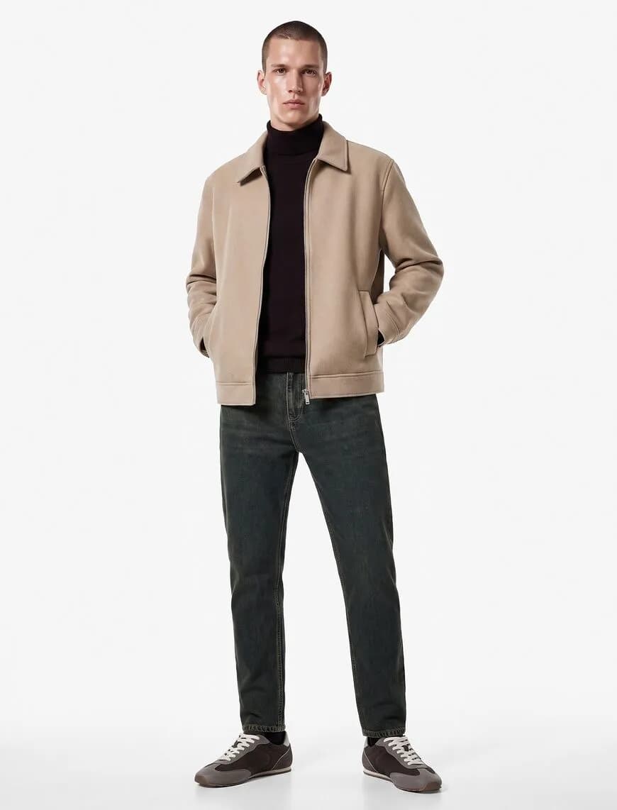 Pamuklu Düz Paça Vintage Straight Fit Jean Pantolon