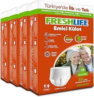 Freshlife Medium Emici Külot 30’lu 4 Paket (120 Adet)