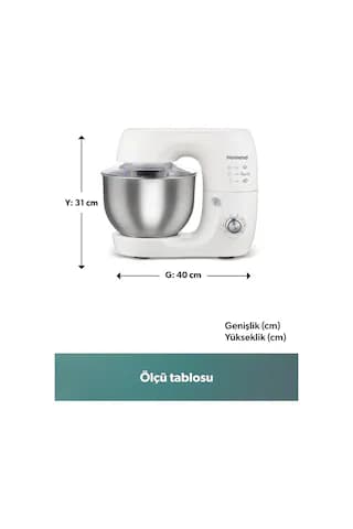 Homend Profashion 3082H 5.2 L Stand Mikser