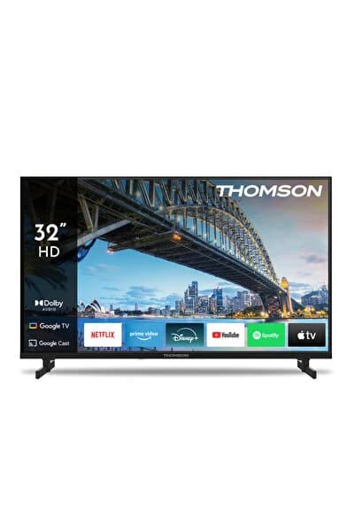 Thomson 32HG2S15K 32 İnç 80 Ekran HD Google Smart TV, Sesli Kontrol, HDR10, Dolby Audio, Siyah