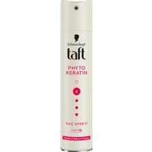 Taft Saç Spreyi Ultra Güçlü Tutuş Orta Sertlik 250 ml Keratin ve Phyto Keratin İçerikli Tüm Saç Tipleri