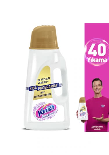 Vanish Oxi Action Kristal Beyaz Deterjan ve Leke Çıkarıcı Sıvı 2000ml