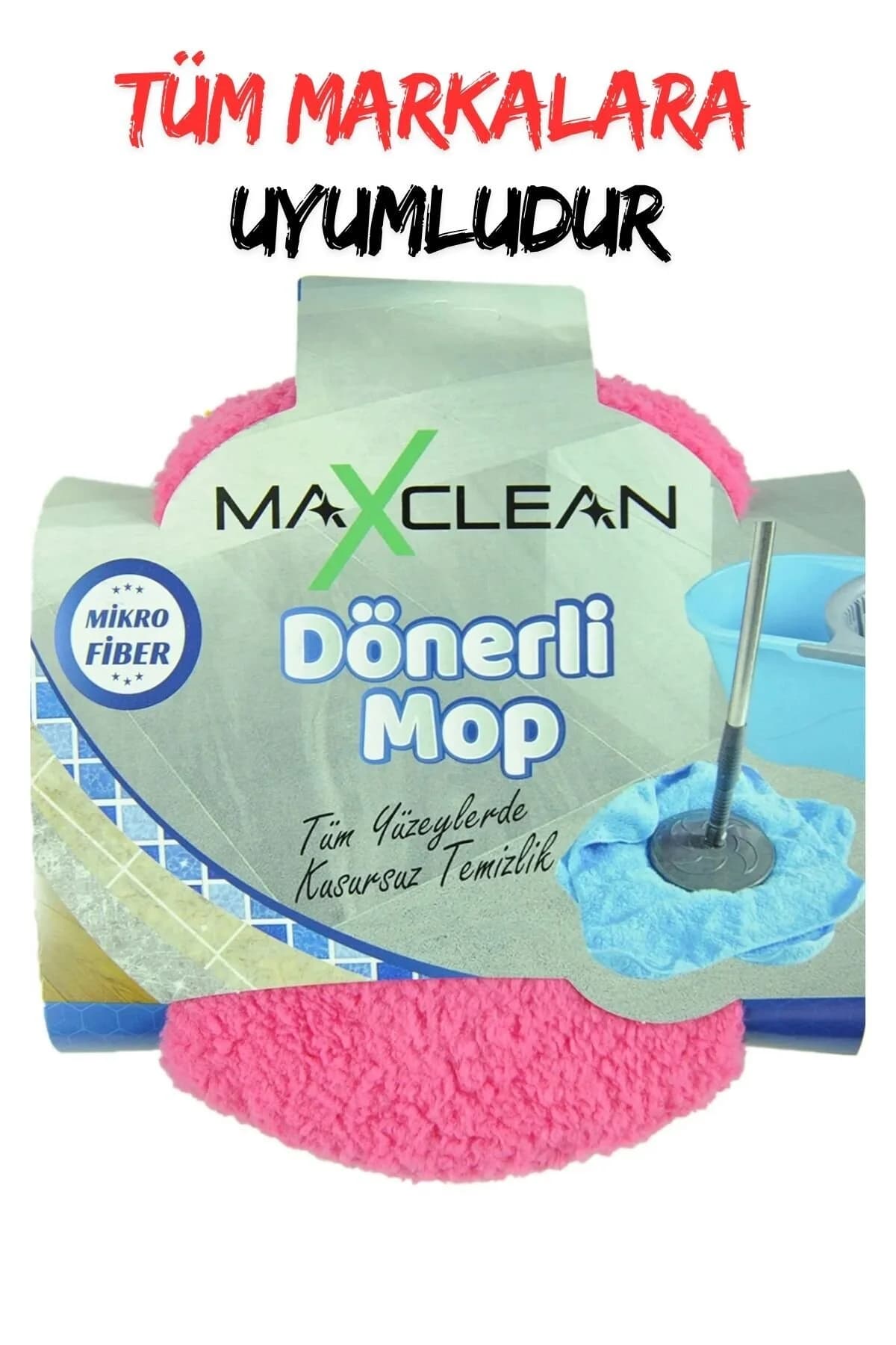 MaxClean Döner Başlıklı Paspas Ucu