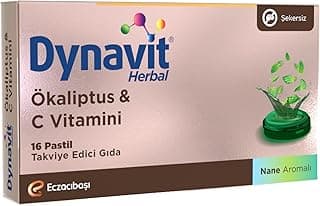 Dynavit Herbal Ökaliptus & C Vitamini 16 Pastil - Bağışıklık - Ökaliptus, C Vitamini