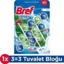 Bref Power Aktiv Wc Blok Trio Çam