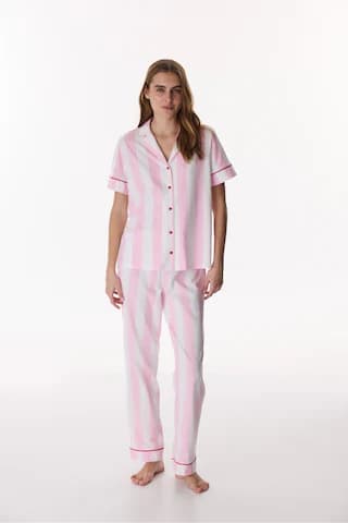 Penti Pembe Happy Mood Gömlek Pantolon Pijama Takımı