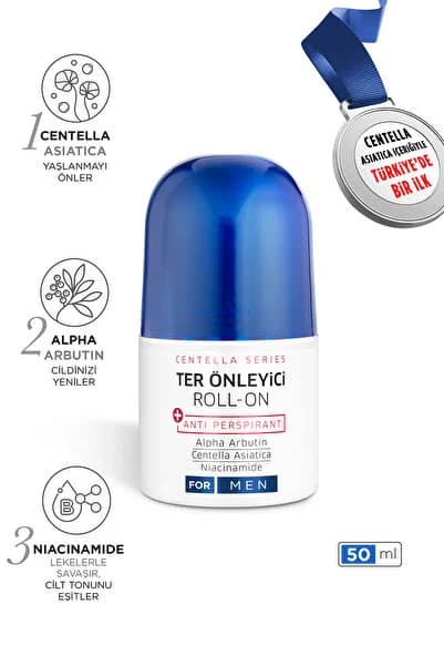 Erkek Ter Önleyici Beyazlatıcı Etkili Roll-on Antiperspirant 50ml