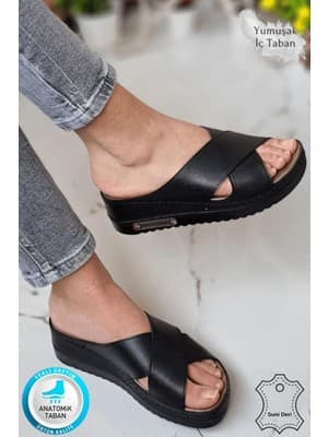Neon Shoes Lina Kadın Anatomik Ortopedik Konfor Modeli Terlik Hafif Şık Topuklu Günlük Dışarı Ev İçi Terliği